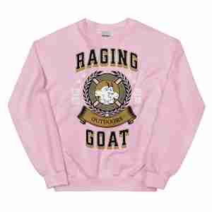 Raging Goat Unisex Sweatshirt for Snowboarding and Winter Wear Gifts for Him Gifts for Her Girlfriend Gift