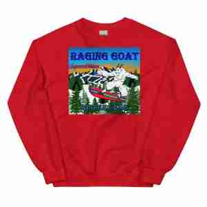 Raging Goat Speed Wax Winter Wear Unisex Sweatshirt for Snowboarding and Winter Wear Gifts for Him Gifts for Her