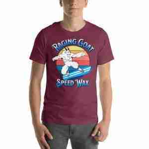 Raging Goat Speed Wax Unisex Tshirt for Snowboarding and Winter Wear Gifts for Him Gifts for Her