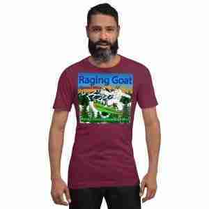 Raging Goat Worlds Fastest Snowboard Wax Winter Wear Unisex Tshirt for Snowboarding and Winter Wear Gifts for Him Gifts for Her