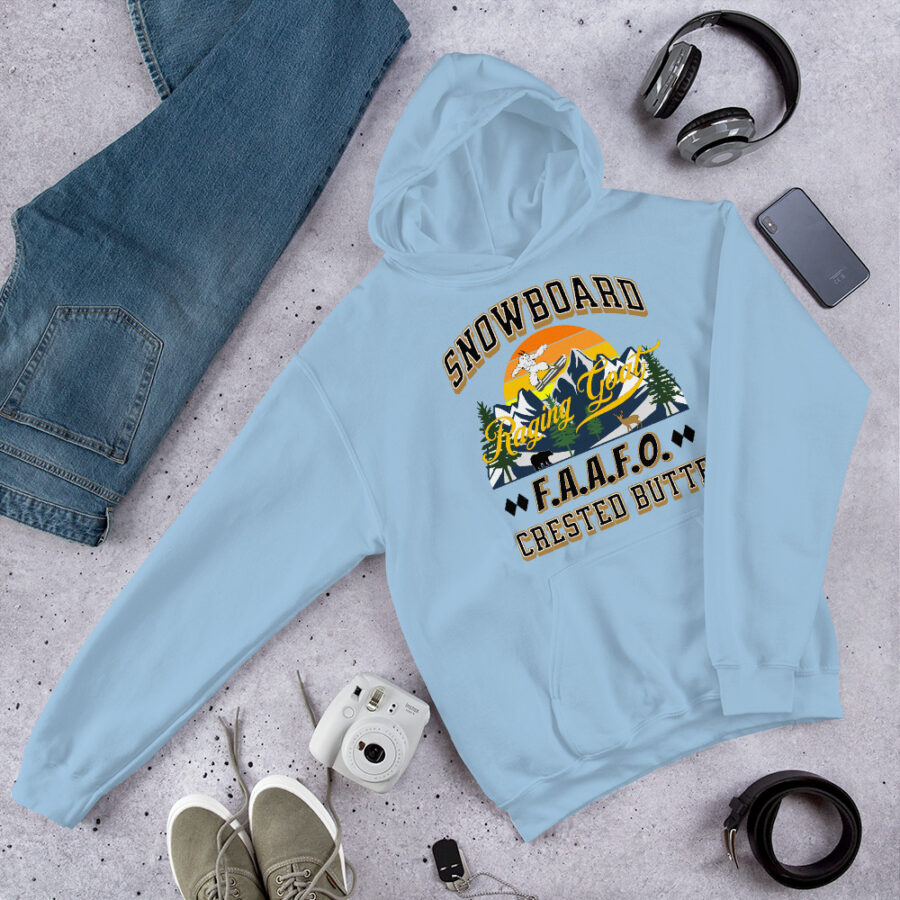 Crested Butte Colorado FAAFO Snowboard Skiing Casual Hoodie Unisex Hoodie Sweatshirt, Men Women, Teens, Gift For Him Gift For Her Ski Shirt - Image 3