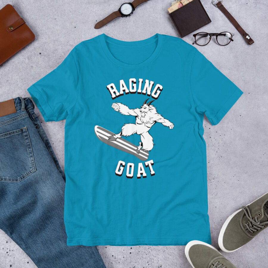 Raging Goat Raging Goat Unisex t-shirt unisex staple t shirt aqua front 6718f643436da