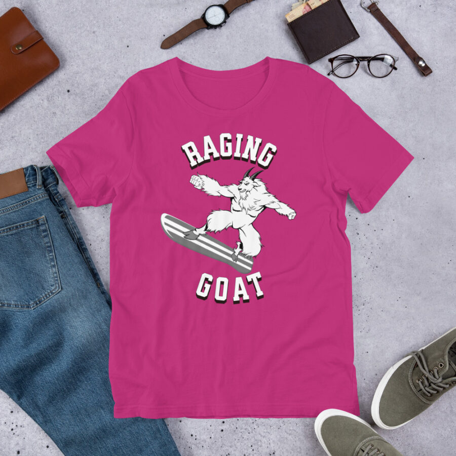 Raging Goat Raging Goat Unisex t-shirt unisex staple t shirt berry front 6718f6433c10e