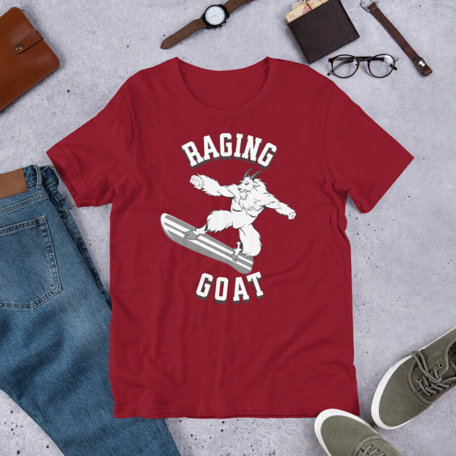 Raging Goat Raging Goat Unisex t-shirt unisex staple t shirt cardinal front 6718f64333f84