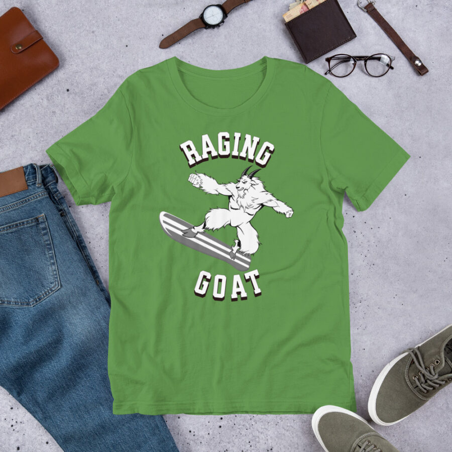 Raging Goat Raging Goat Unisex t-shirt unisex staple t shirt leaf front 6718f643528d5