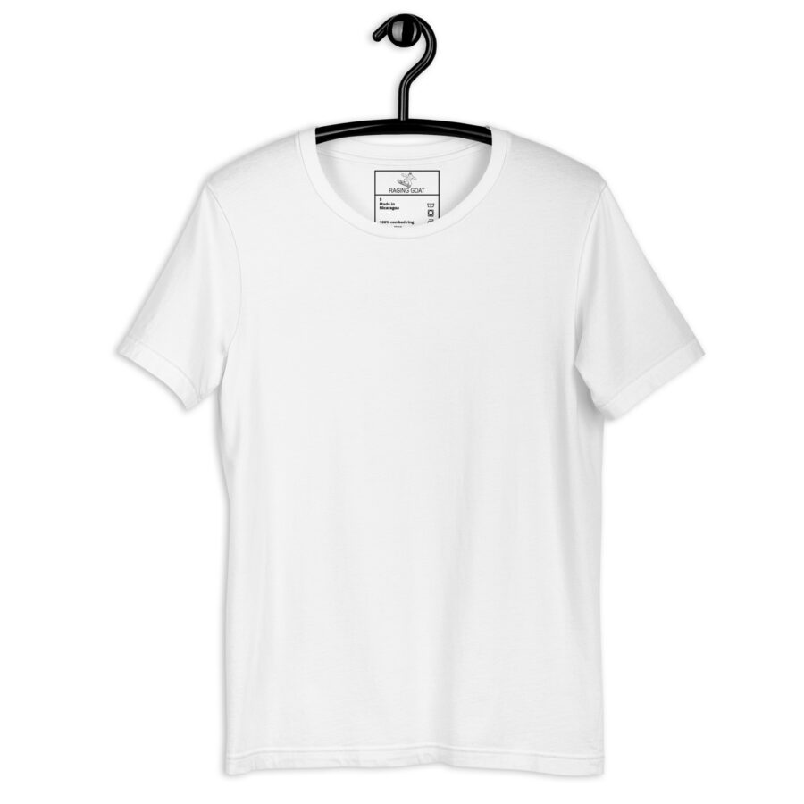 Raging Goat Raging Goat Unisex T-shirt unisex staple t shirt white front 671ac24bec3a7